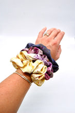 Load image into Gallery viewer, Botanically Dyed Silk Scrunchies