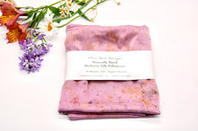 Load image into Gallery viewer, Botanically Dyed Mulberry Silk Pillowcase
