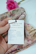 Load image into Gallery viewer, Botanically Dyed Mulberry Silk Pillowcase