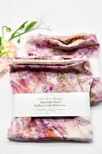 Load image into Gallery viewer, Botanically Dyed Mulberry Silk Pillowcase