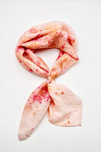 Load image into Gallery viewer, Botanically Dyed Silk Bandana  - Habotai Silk