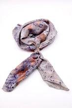 Load image into Gallery viewer, Botanically Dyed Silk Bandana - Habotai Silk