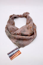 Load image into Gallery viewer, Botanically Dyed Silk Bandana - Habotai Silk