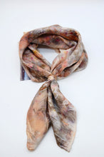 Load image into Gallery viewer, Botanically Dyed Silk Bandana - Charmeuse Silk