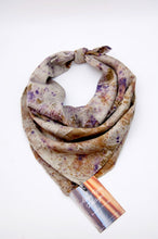 Load image into Gallery viewer, Botanically Dyed Silk Bandana - Charmeuse Silk
