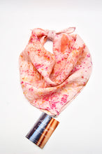 Load image into Gallery viewer, Botanically Dyed Silk Bandana  - Habotai Silk