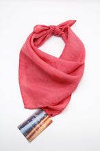 Load image into Gallery viewer, Botanically Dyed Silk Bandana - Habotai Silk