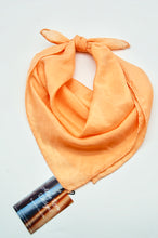 Load image into Gallery viewer, Botanically Dyed Silk Bandana - Habotai Silk