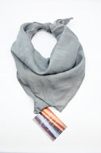 Load image into Gallery viewer, Botanically Dyed Silk Bandana - Habotai Silk
