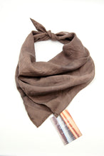 Load image into Gallery viewer, Botanically Dyed Silk Bandana - Habotai Silk