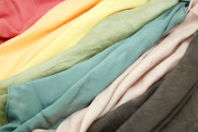 Load image into Gallery viewer, Botanically Dyed Silk Bandana - Habotai Silk