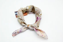 Load image into Gallery viewer, Botanically Dyed Silk Bandana - Habotai Silk