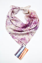 Load image into Gallery viewer, Botanically Dyed Silk Bandana - Habotai Silk