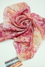 Load image into Gallery viewer, Botanically Dyed Silk Bandana  - Habotai Silk