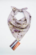 Load image into Gallery viewer, Botanically Dyed Silk Bandana - Habotai Silk