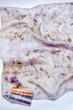 Load image into Gallery viewer, Botanically Dyed Silk Bandana - Habotai Silk