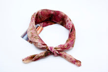 Load image into Gallery viewer, Botanically Dyed Silk Bandana - Habotai Silk