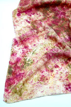 Load image into Gallery viewer, Botanically Dyed Silk Bandana - Habotai Silk