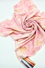 Load image into Gallery viewer, Botanically Dyed Silk Bandana - Raw Silk