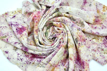 Load image into Gallery viewer, Botanically Dyed Silk Bandana - Raw Silk