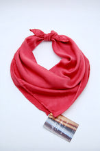 Load image into Gallery viewer, Botanically Dyed Silk Solid Bandana - Charmeuse Silk