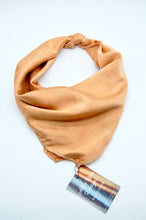 Load image into Gallery viewer, Botanically Dyed Silk Solid Bandana - Charmeuse Silk