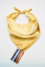 Load image into Gallery viewer, Botanically Dyed Silk Solid Bandana - Charmeuse Silk
