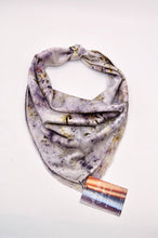 Load image into Gallery viewer, Botanically Dyed Silk Bandana - Charmeuse Silk