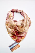 Load image into Gallery viewer, Botanically Dyed Silk Bandana - Charmeuse Silk