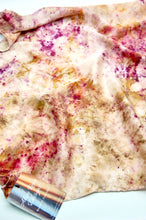 Load image into Gallery viewer, Botanically Dyed Silk Bandana - Charmeuse Silk
