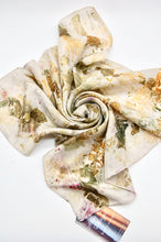 Load image into Gallery viewer, Botanically Dyed Silk Bandana  - Habotai Silk