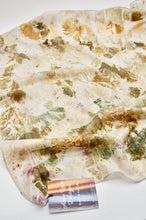 Load image into Gallery viewer, Botanically Dyed Silk Bandana  - Habotai Silk