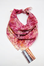 Load image into Gallery viewer, Botanically Dyed Silk Bandana  - Habotai Silk