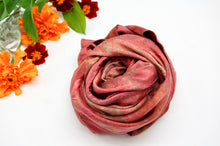 Load image into Gallery viewer, Botanically Dyed Mulberry Silk Pillowcase