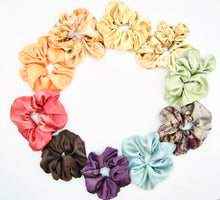 Load image into Gallery viewer, Botanically Dyed Silk Scrunchies