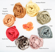 Load image into Gallery viewer, Botanically Dyed Silk Solid Bandana - Charmeuse Silk
