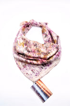 Load image into Gallery viewer, Botanically Dyed Silk Bandana - Charmeuse Silk