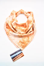 Load image into Gallery viewer, Botanically Dyed Silk Bandana - Charmeuse Silk