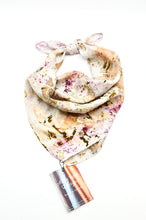 Load image into Gallery viewer, Botanically Dyed Silk Bandana - Habotai Silk