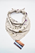 Load image into Gallery viewer, Botanically Dyed Silk Bandana - Raw Silk