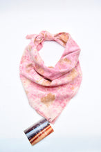 Load image into Gallery viewer, Botanically Dyed Silk Bandana - Raw Silk