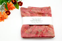 Load image into Gallery viewer, Botanically Dyed Mulberry Silk Pillowcase