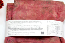 Load image into Gallery viewer, Botanically Dyed Mulberry Silk Pillowcase