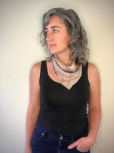 Load image into Gallery viewer, Botanically Dyed Silk Bandana - Habotai Silk