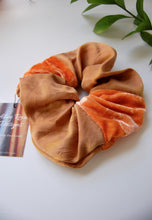 Load image into Gallery viewer, Botanically Dyed Patchwork Silk Scrunchies
