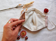 Load image into Gallery viewer, Botanically Dyed Raw Silk Face Masks