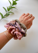 Load image into Gallery viewer, Botanically Bundle Dyed Silk Scrunchies
