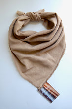 Load image into Gallery viewer, Botanically Dyed Silk Bandana - Raw Silk