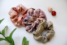 Load image into Gallery viewer, Botanically Bundle Dyed Silk Scrunchies