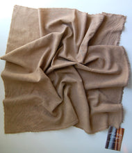 Load image into Gallery viewer, Botanically Dyed Silk Bandana - Raw Silk